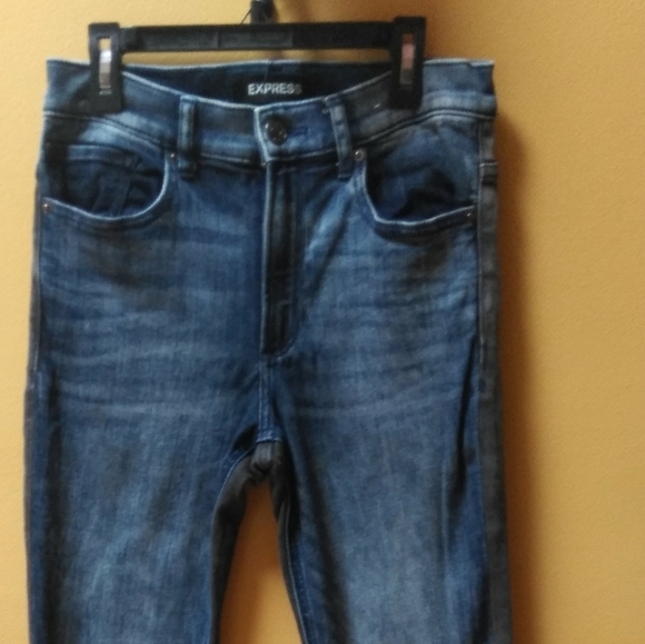 Express High Rise Two Tone Ankle Jeggings Size 27 - Picture 5 of 6